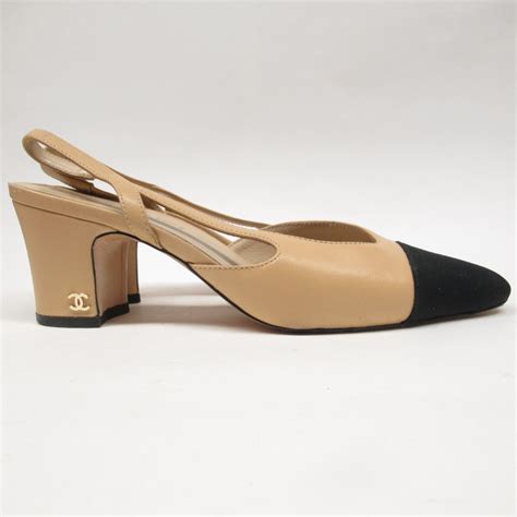 chanel two tone pump cruise|Chanel two tone slingbacks.